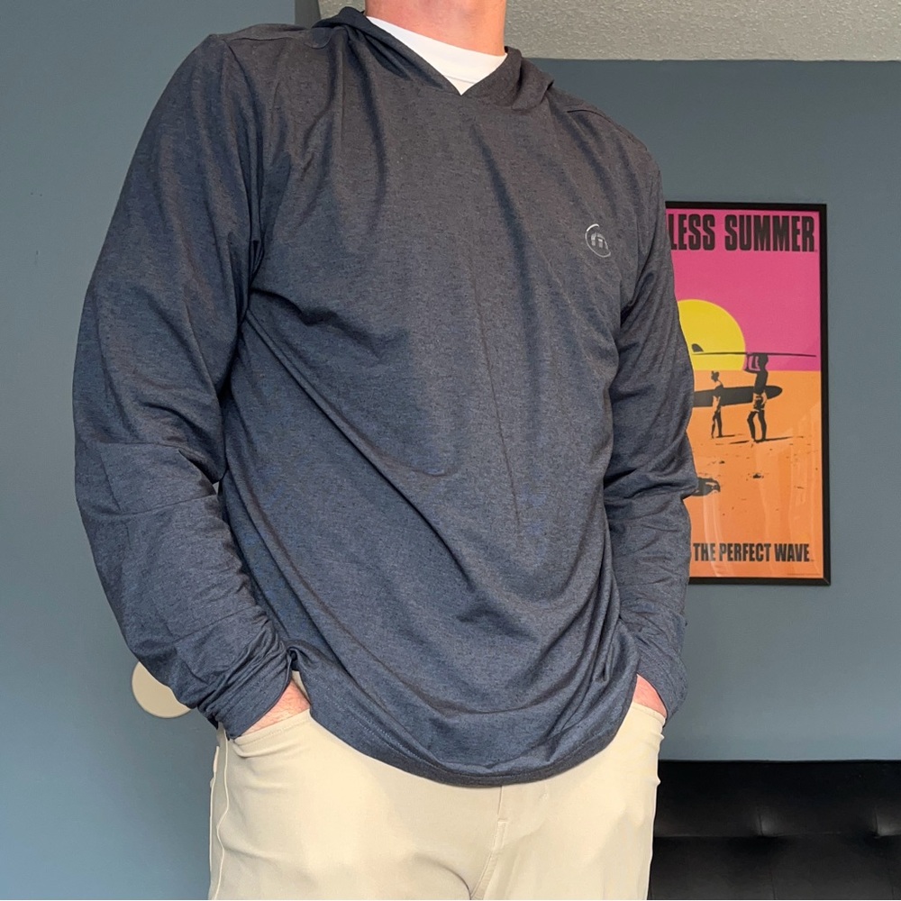 Travis Mathew Gray Long Sleeve Hoodie